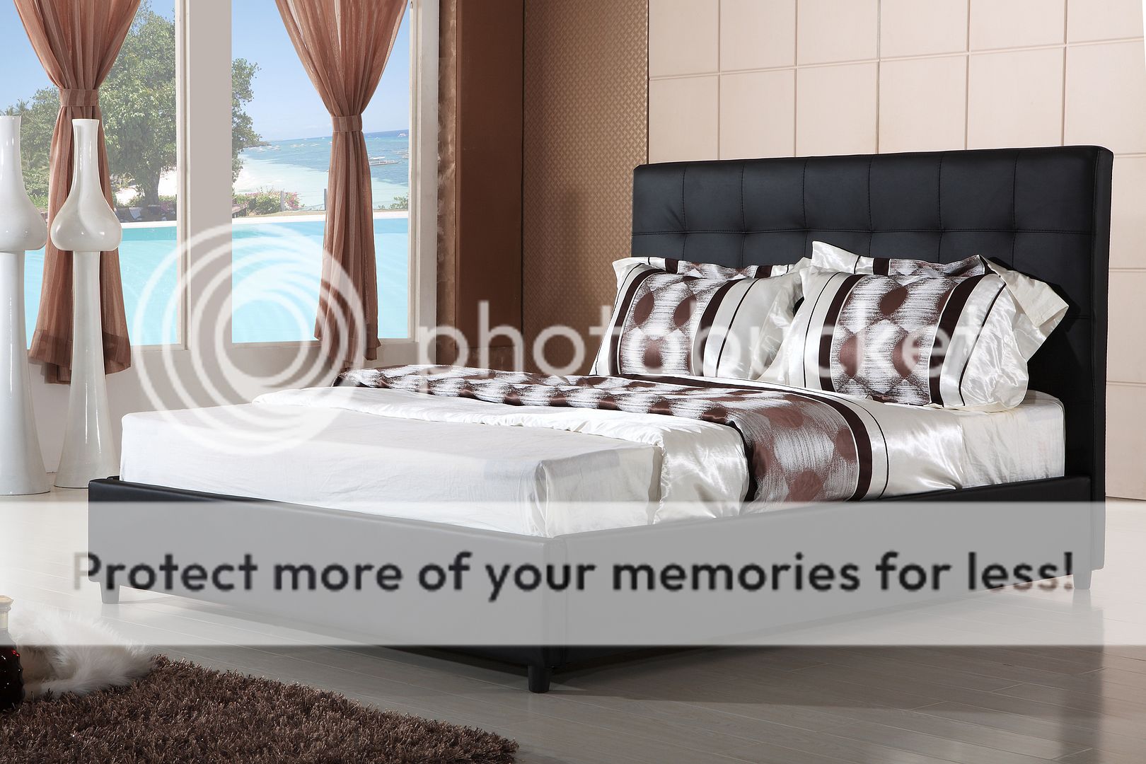Beds Hazlo Viena Faux Leather Bed Base with Ottoman storage (Double, Queen and King Available